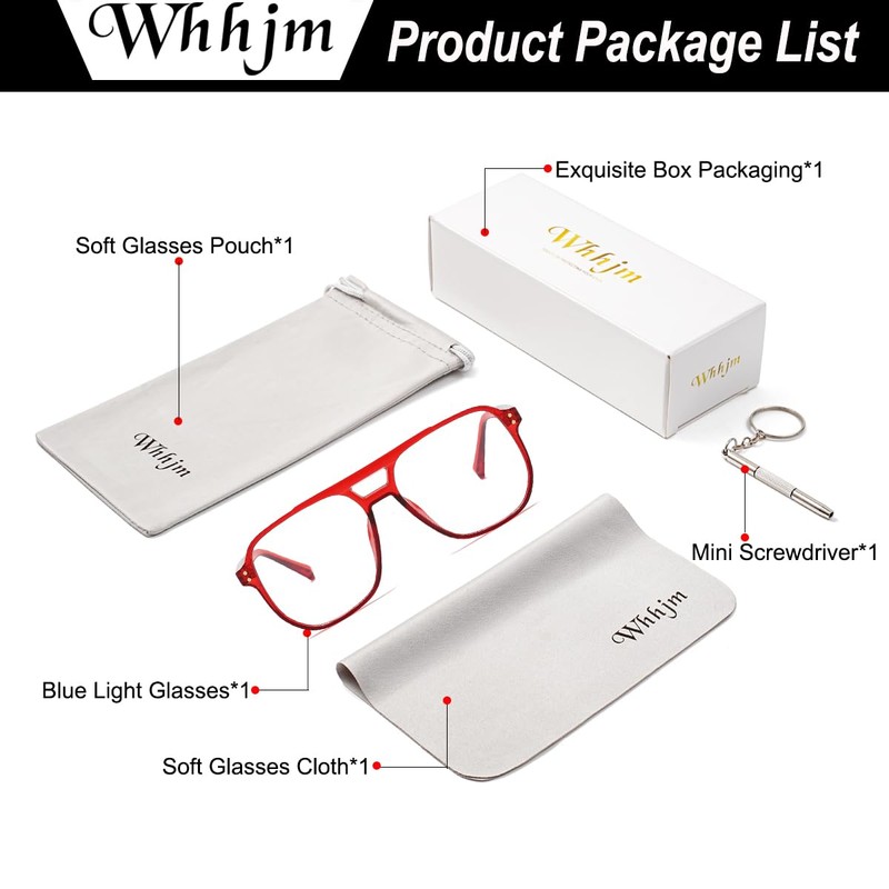 Blue Light Blocking Glasses for Women Men Fake Nerd Clear