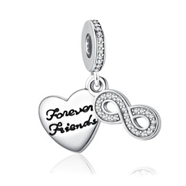 Alstade Family Love 925 Sterling Silver 5A Cubic Zirconia Charm Pendant for Bracelet, Charm Bead Pendant for European Bracelets, Necklaces, Jewellery Gift for Women, Sterling Silver