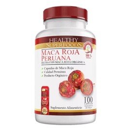 Maca Roja Pura Orgánica Premium 100 Capsulas 500mg