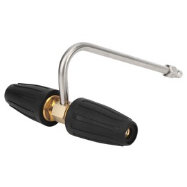 Double Rotating Nozzle 1/4 Quick Connect Plug Convenient Trench Cleaning 4000PSI