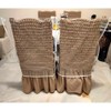 AYNINENG Plastic Dining Chair Protector, Chair Covers with Backrests, Clear