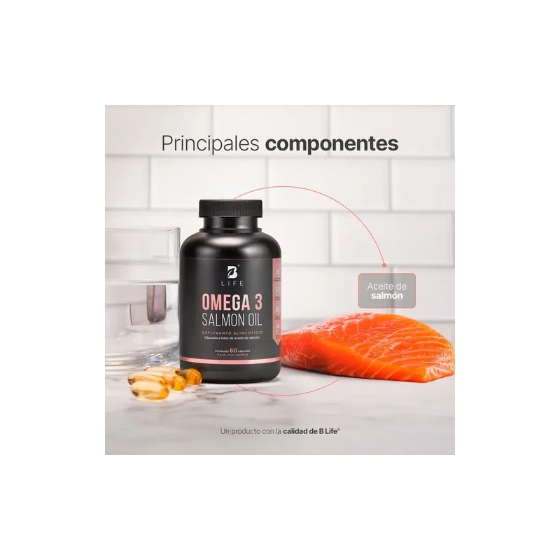 Life Omega Salmón Cápsulas 1000 Por Porción Alto Epa Dha