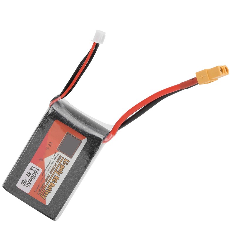 14.8V 4S 1600mAh 75C XT60 Plug RC Car Boat LiPO