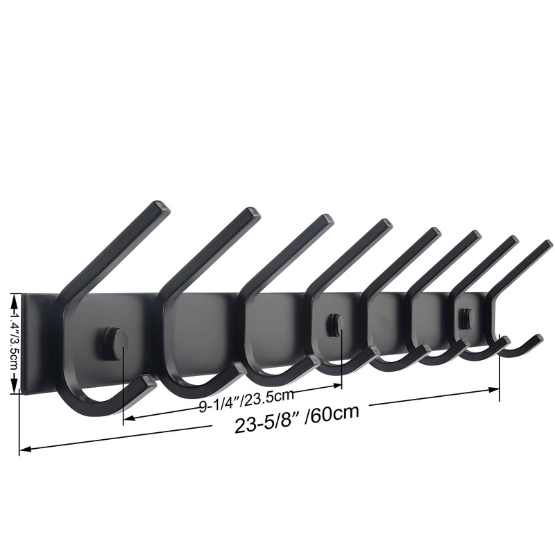 WEBI Coat Rack Wall Mounted,8 Hooks for Hanging Coats,30 Inch