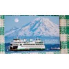 BEAUTIFUL POST CARD STATE FERRY MT.RAINIER PUGET SOUND WASHINGTON