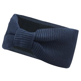 Vanessa & Melissa SB1015 Ladies’ Knitted Bow Headband, Lined with Warm Fleece -