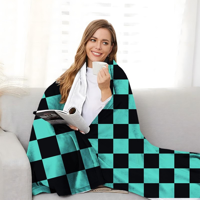 Ultra Soft Anime Throw Blanket All Seasons Lightweight Microfiber Blankets