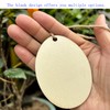 60PCS Unfinished Wood Egg Cutouts with Sling Hole,Wooden Blank Paint
