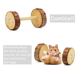 Ewolee Pack of 5 Hamster Bird Nest Natural Grass Tunnel Sleeping Place Climbing Wooden Ladder Large Swing Bird Toy Small Pet Hammock