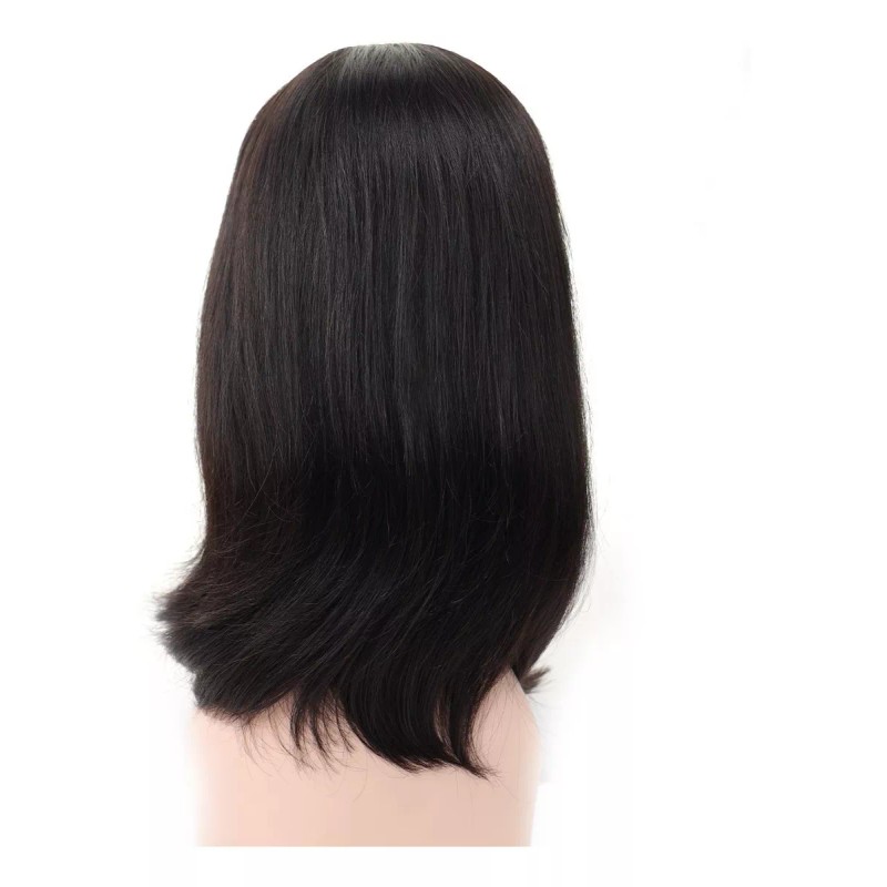 Beautyonline Peluca Brasileña De Cabello Humano Liso De 40 Cm