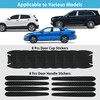 Aphrordity 16 Pcs Car Door Handle Scratch Protector Carbon Fiber,
