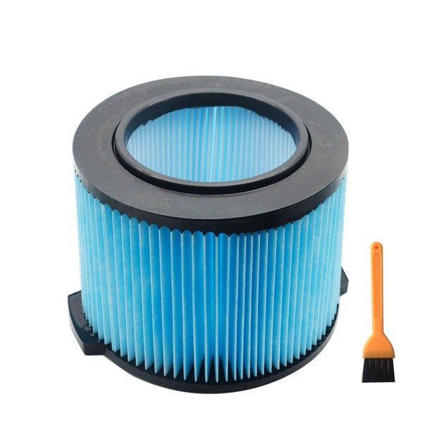 EZ SPARES Repuesto para Ridgid VF3500, filtro de aspiradora Wet Dry Shop Hepa, filtro de 3 capas para accesorio Ridgid WD3050 WD4070 WD4522, polvo fino y suciedad (azul degradado)