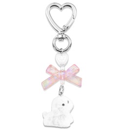 EoffIvan Cute Dog Stuffed Animal Keychain Best Dog Mom Gifts For Lovers Small Cute Plush Backpack Keychain Gifts Stocking Stuffers For Women Sister Bestie