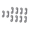 Healeved Small Nail Art Brush Set 10pcs Plastic Nail Scrub