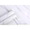 AutoGoody 4ft x 30ft Gloss White Marble Granite Stone Wallpaper