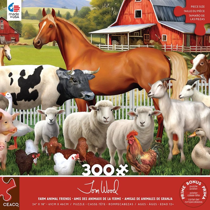 Ceaco - Tom Wood - Farm Animal Friends - 300
