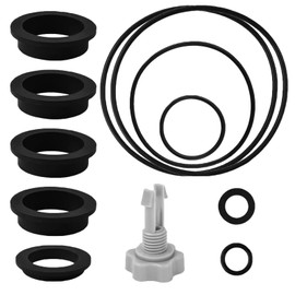 Ourdort Set of 12 Pool O-Rings Replacement Part, Sealing Ring Pool Pump, 1 Air Release Valve and 11 O-Ring Seals, 25013 Seal Sand Filter System, Pool Accessories for Sand Filter Pumps Replacement