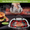 HULISEN Smashed Burger Kit, Burger Press, 12 Inch Basting Cover,