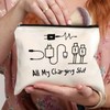 Charging Cable Organizer Bag, All My Charging Stuff Travel Pouch,