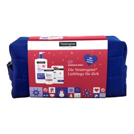 Neutrogena Skin Care Gift Set with Cosmetic Bag: Hand Cream, Lip Care & Body Lotion - Care Set with Glycerin & Vitamin E for Dry Skin - Ideal Gift Idea