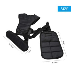 Trimmer Shoulder Strap Double Shoulder Harness Strap with Adjustable Nylon Belt for Brush Cutter Lawn Mower String Trimmer