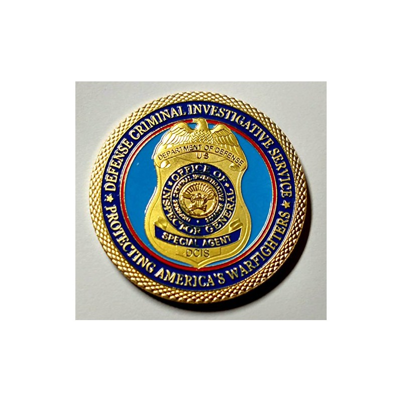 DCIS Defense Criminal Investigative Service DOD Special Agent Colorized Challenge