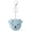 BON TON TOYS Snuffy Denim Bag Charm Keychain Light Wash