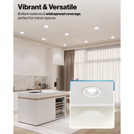 Diodesy- 4 Inch Retrofit Gimbal LED Recessed Light 650LM 9W (65W Equivalent) 3000K Soft White Dimmable Directional Angled Trim Adjustable Ceiling Downlight Rotatable Eyeball Lens Can Light Pack of 4