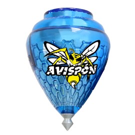 Cometa Avispon - Paquete de 3 tapas giratorias de plástico duraderas para niños, punta de metal, fabricadas en México, Trompo Mexicano Avispon Plco Durable y Punta de Metal (paquete de 3 colores surtidos)