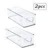 Hazrcvr Fridge Organiser, Set of 4, Fridge Box, Stackable Fridge