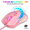 Gaming Mouse USB2.0 4 Adjustable DPI RGB Backlit Ergonomic Design