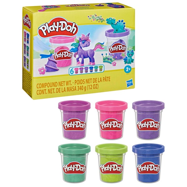 Play-Doh Sparkle Collection 6 Pack, Kids Arts and Crafts