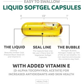 Helths Harmony Suplemento Aceite De Semilla Negra 120 Caps Sabor Sin Sabor