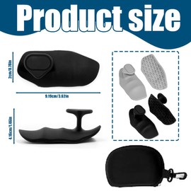 HAZMA 2 Stück Gym Grips Für Weightlifting, Gym Zubehör, Fitness Zubehör Fürpull Ups, Portable Training Gloves Men Women Gym Zubehör,Fitgriff Für Strength Training, Fitness, (Schwarz,Grau)