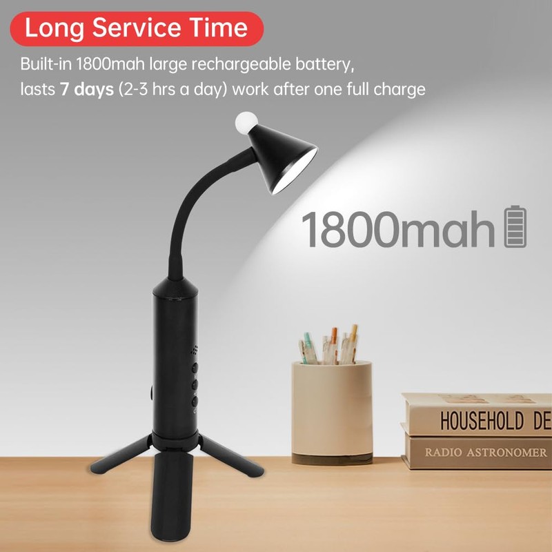 Eacam Desk LED Lamp Dimmable Eye-Caring 3 Color Modes 10
