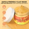 Turmeric Vitamin C Clay Mask -Turmeric Facial Mask for Dark