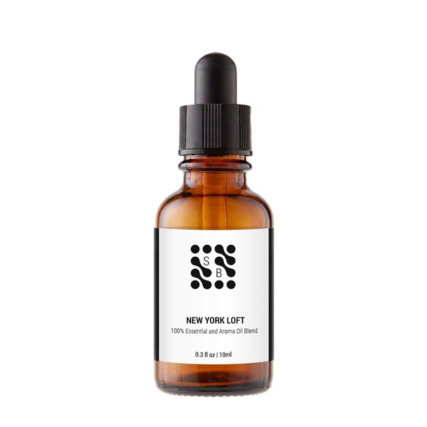 New York Loft Essential and Aroma Oil Blend, Lemon Oil and Thyme Oil, Cedar Wood and Lemongrass Unique Blend of Natural Oils, Aromatherapeutic Scent - 10ml.