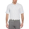 Callaway Men's Chevron Print Short Sleeve Golf Polo, Moisture-Wicking, Stretch,