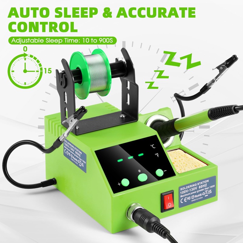 Soldering Station, 100W Digital Display Soldering Iron Station Kit with