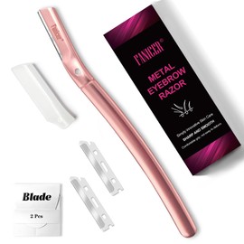 Eyebrow Shaper, Dermaplaning Blades for Face, Eyebrow Razor for Women, Shaver Facial Hair Remover, Exfoliating Dermaplaning Tool, Exfoliating Dermaplaning Tool for Women and Men(Pink)