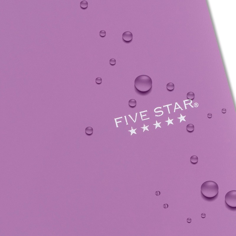 Five Star Spiral Notebook + Study App, 3 Subject, Wide