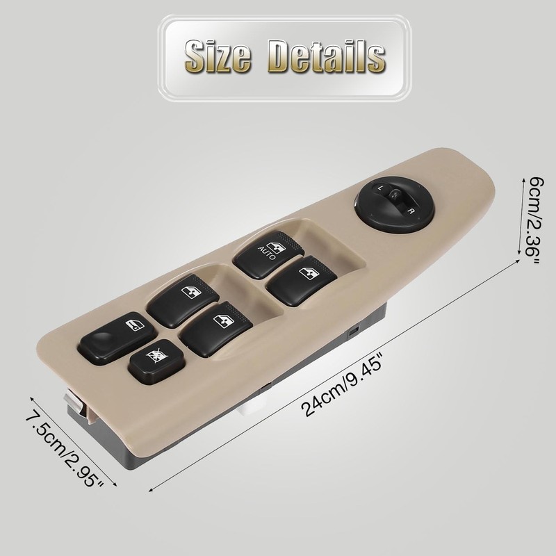 93570-2F200 Front Left Power Auto Window Switch Driver Compatible with