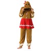 #followme 6442-S Gingerbread Adult Onesie Womens Pajamas