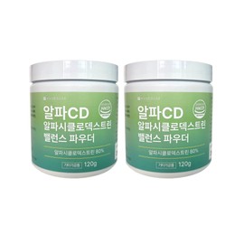 Huebaum Alpha CD CD powder high purity alphacyclodextrin 120g 2pcs / 알파 CD 시디 분말 고순도 알파시클로덱스트린 120g 2개