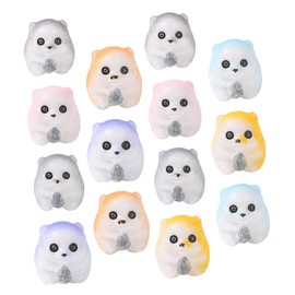 Mipcase 1set Miniature Hamster Figurines Realistic Hamster Statues for Garden Decor for Use for Home 14pcs