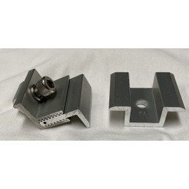 Solar Mounting 20 Mid-Clamps No Hardware & 8 End-Clamps