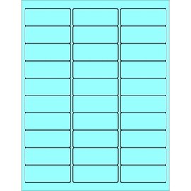 Tape Logic LL173BE Rectangle Laser Labels 2 5/8 x 1 Pastel Blue (Pack of 3000)