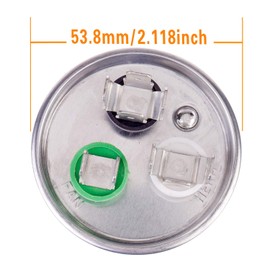 HUAREW 35/5 uF 35+5 MFD ±6% 370V/440V CBB65B AC Capacitor Dual Run Round Capacitor Replacement 35 5 uF MFD 370 440 Volt VAC for AC Unit Fan Motor Start or Heat Pump or Condenser Straight Cool