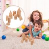 Wooden Blocks Cube Building Blocks Geometric Blocks 3D 12 Pieces