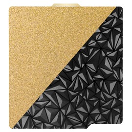 Double Sided PEO PEI Build Plate for Bambu Lab X1C/X1/X1E/P1P/P1S/A1, Smooth Diamond PEO+ Texture PEI Spring Steel Sheet Plate 257x257mm for Bambu 3D Printer